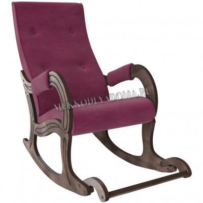 Кресло-качалка Модель 707 (Венге/Ткань Фиолетовый Verona Cyklam)