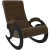 Кресло-качалка Модель 5 Неаполь (Венге-эмаль/Ткань Коричневый Verona Brown)