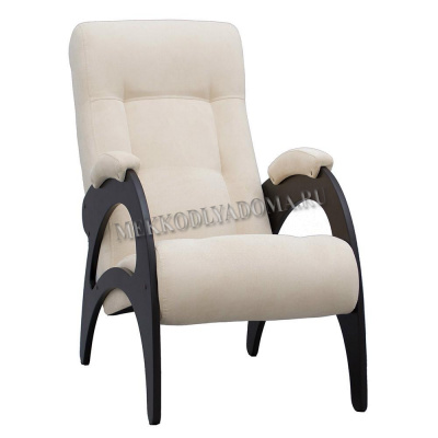 Кресло для отдыха Модель 41 без лозы (Венге/Ткань ваниль Verona Vanilla)