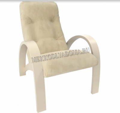 Кресло для отдыха Модель S7 (Дуб шампань/Ткань Светло-бежевый Verona Vanilla)